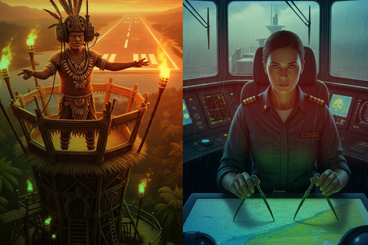 The Pilot vs. The Cargo Cultist – Banner